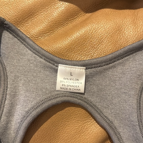 Gray Sports Bra Women’s Large - Picture 2 of 4